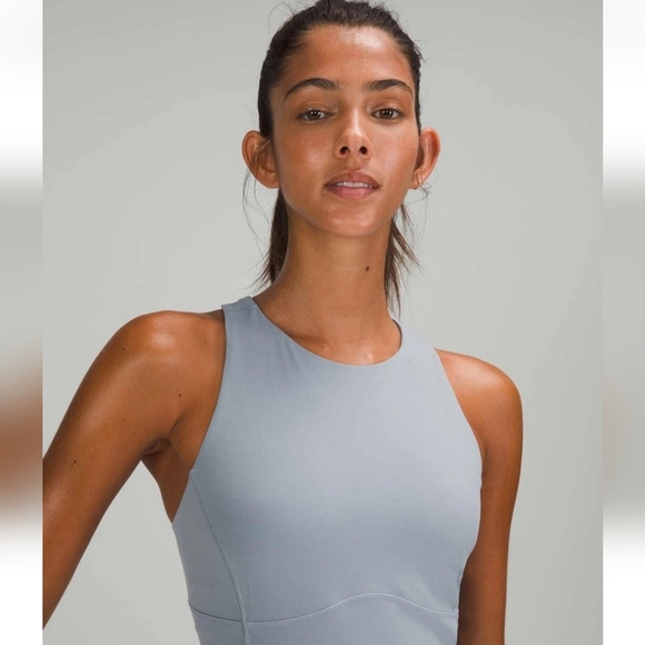 Lululemon Key To Balance Tank- Chambray. Size 14. No pads. - Picture 3 of 9